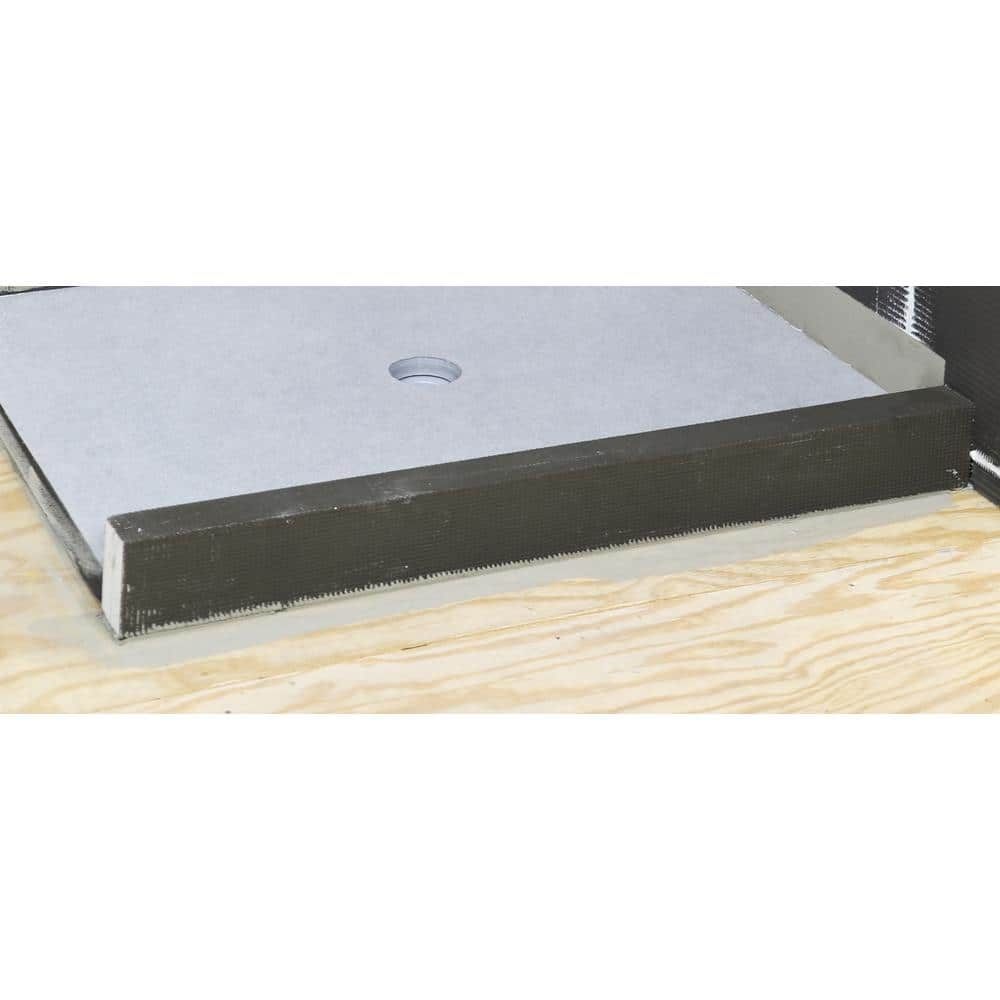 Watershield Shower System 72 in. L x 4.5 in. H x 3 in. Waterproof Shower Curb - Hercitys