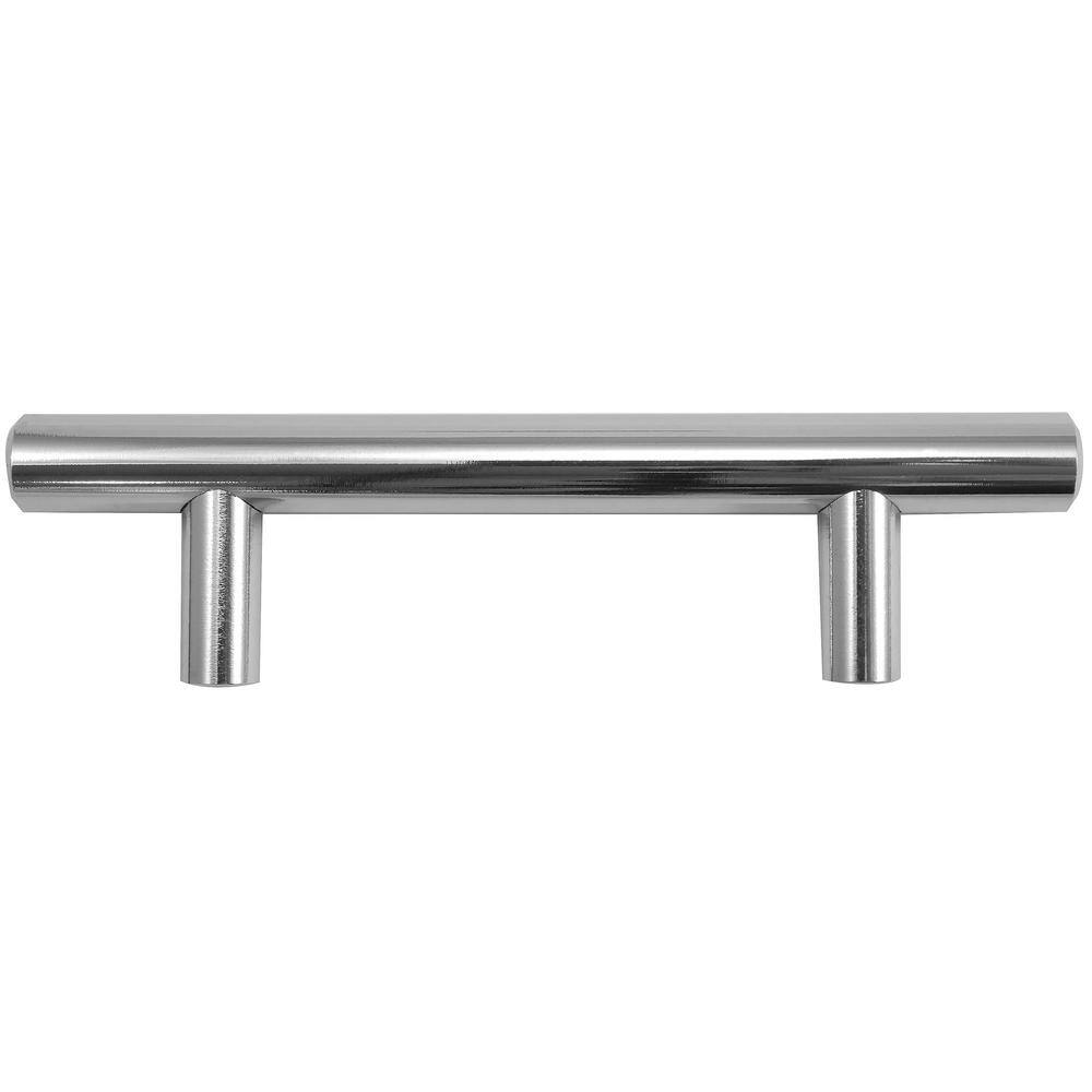 Melrose 9 in. Center-to-Center Polished Chrome Bar Pull Cabinet Pull (10-Pack) - Hercitys