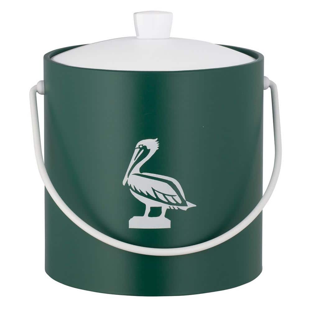 PASTIMES Pelican 3 qt. Tropic Green Ice Bucket with Acrylic Cover - Hercitys