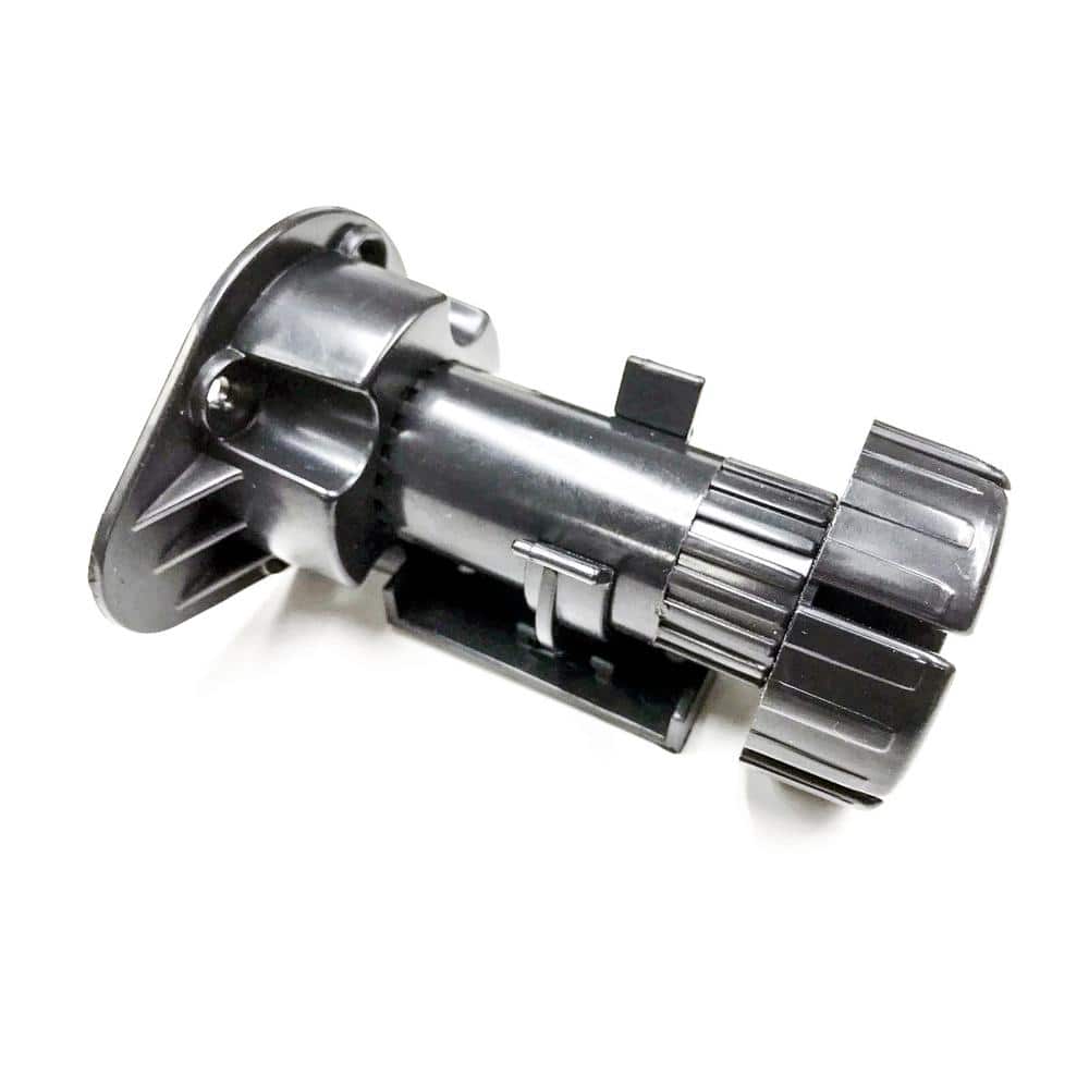 Adjustable Height 100 mm to 130 mm Black Plastic Kitchen Cabinet Cupboard Plinth Foot Leg (48-Pack) - Hercitys