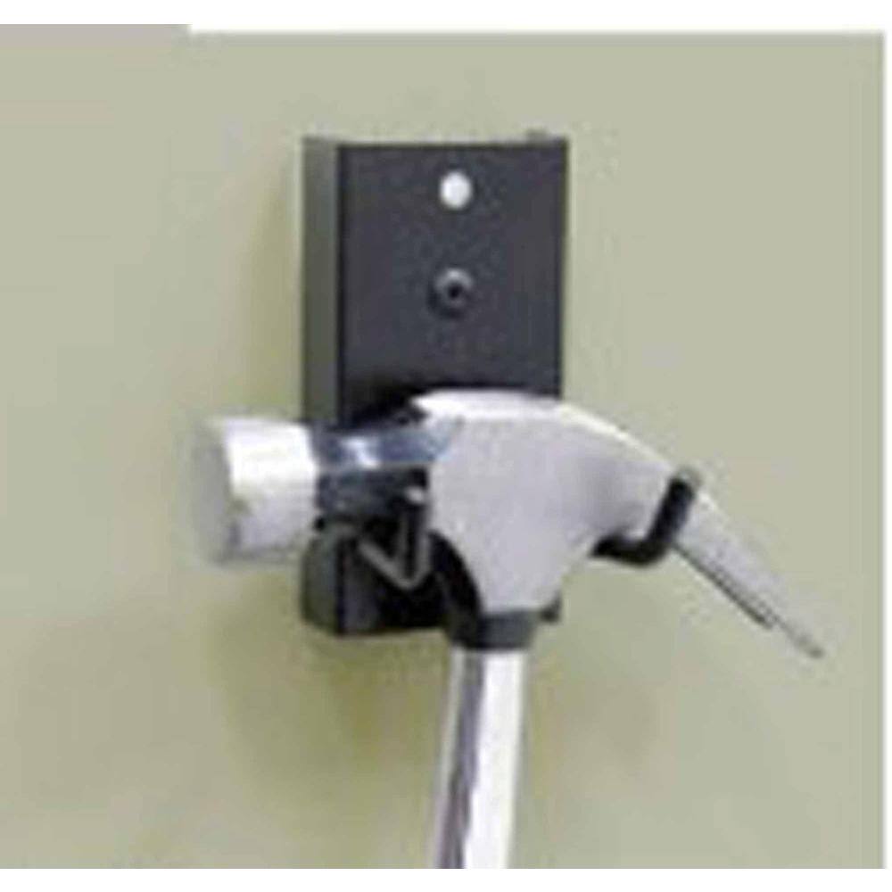 MagClip 4 in. L x 2 in. W x 3 in. H Black Magnetic Steel Double Prong Tool Holder - Hercitys