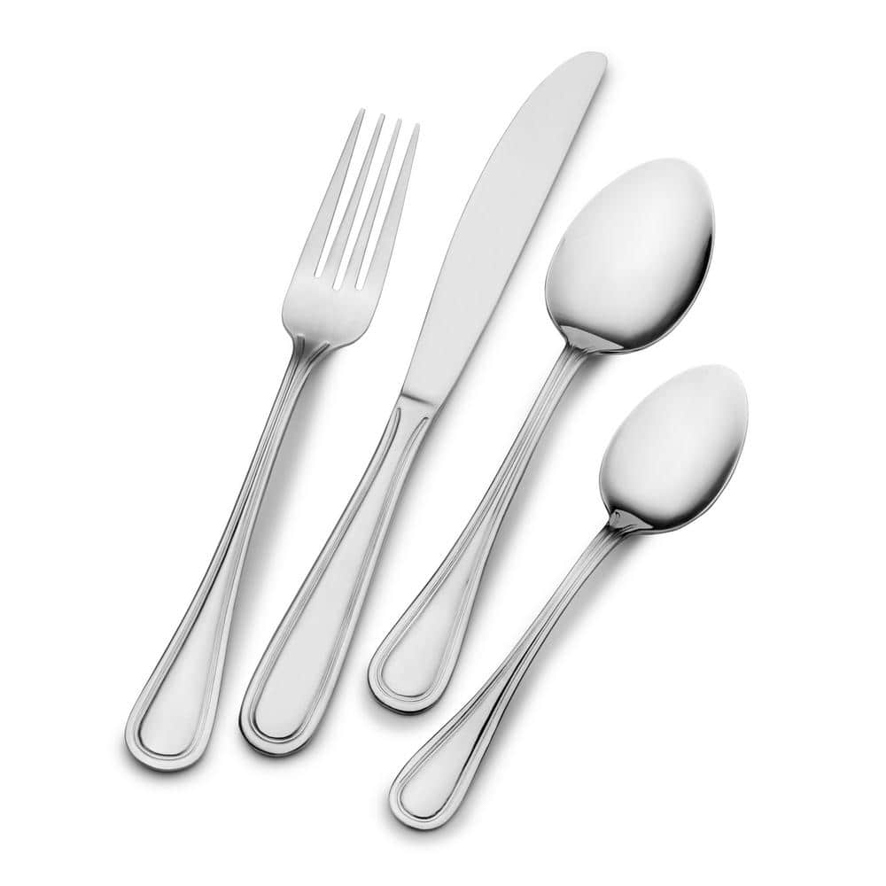 Rockport 16-Piece 18/0-Stainless Steel Flatware Set (Service For 4) - Hercitys