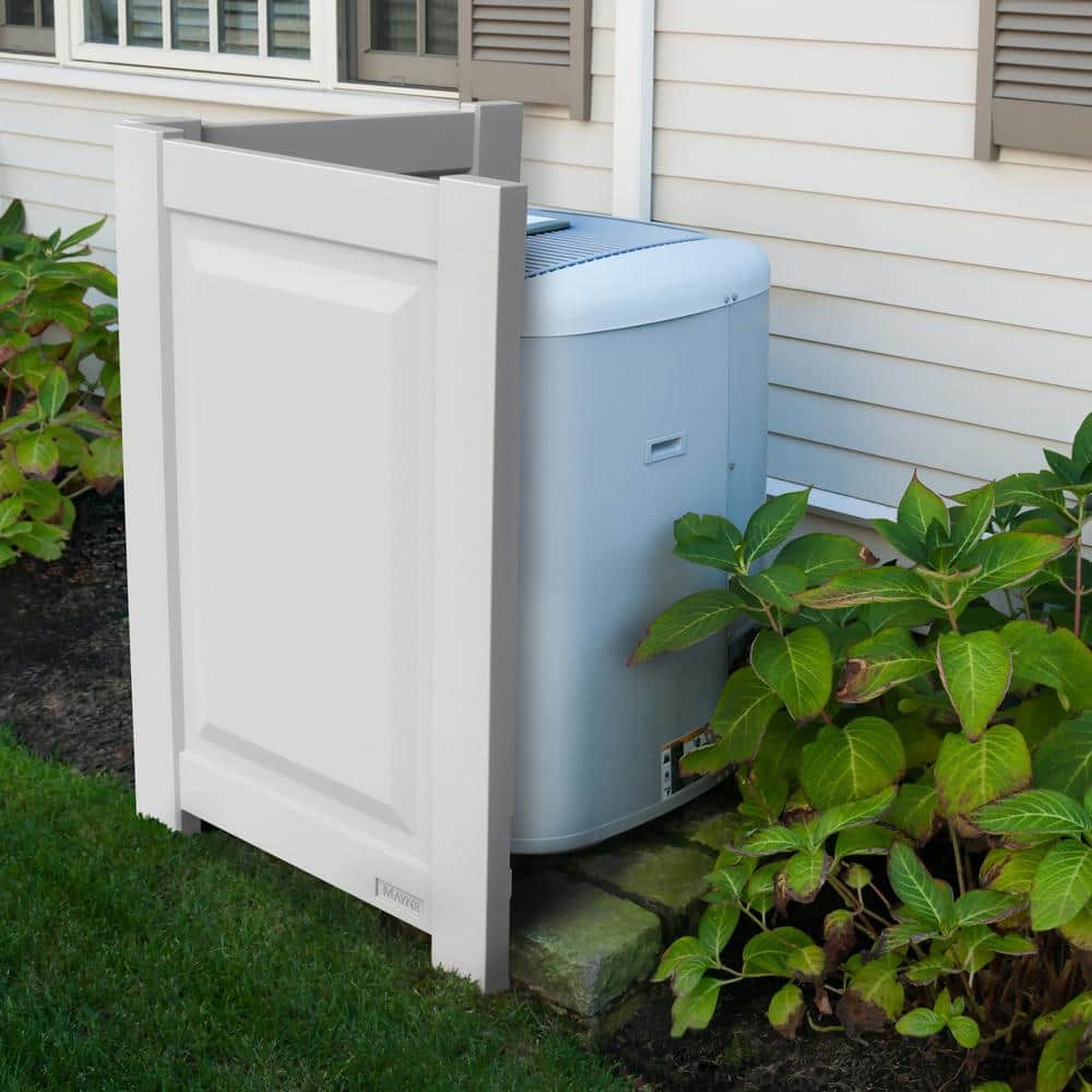 Nantucket 48 in. White Polyethylene Privacy Panel - Hercitys