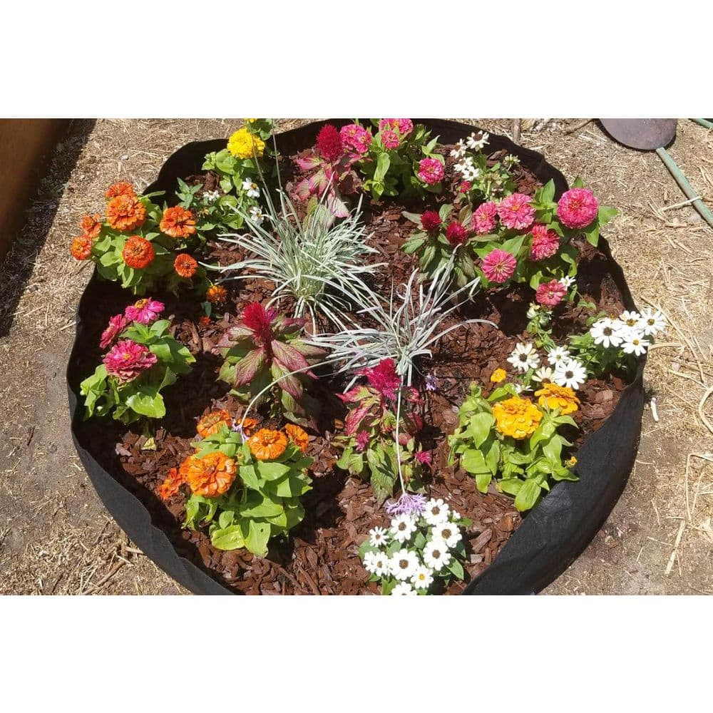 Fabric Raised Black Metal Garden Bed 36in. L x 36in. W x 12in. H Heavy Duty Breathable Planter Container 2 Pack - Hercitys