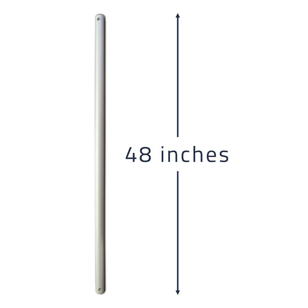 ICF Series 48 in. Brushed Nickel Indoor Ceiling Fan Extension Downrod - Hercitys
