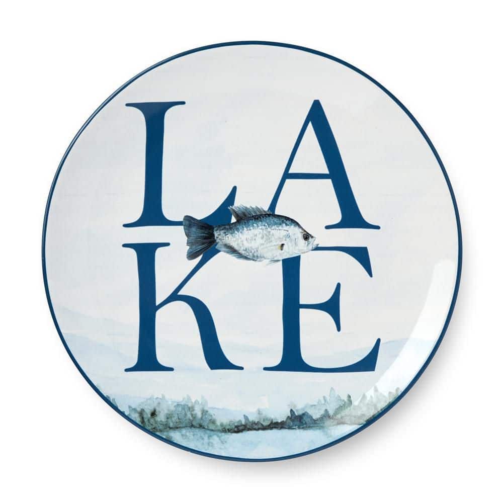 Wake At The Lake Multi-Colored Dinner Plate (Set of 4) - Hercitys