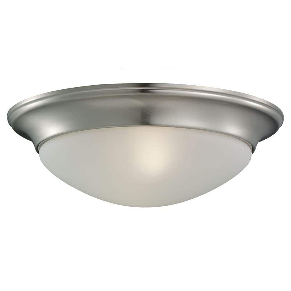 Nash 1-Light Brushed Nickel Flush Mount - Hercitys