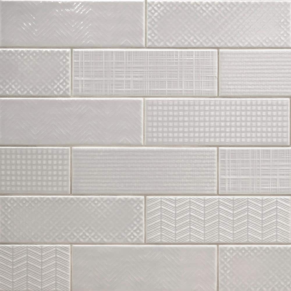 Citylights Dusk 3D 4 in. x 12 in. Glossy Ceramic Subway Wall Tile (9.69 sq. ft./Case) - Hercitys