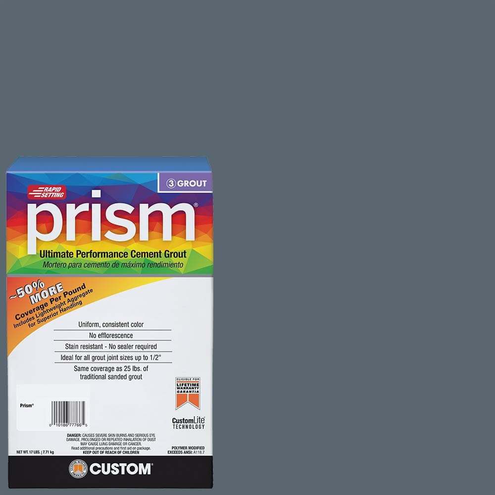 Prism #645 Steel Blue 17 lb. Ultimate Performance Grout - Hercitys