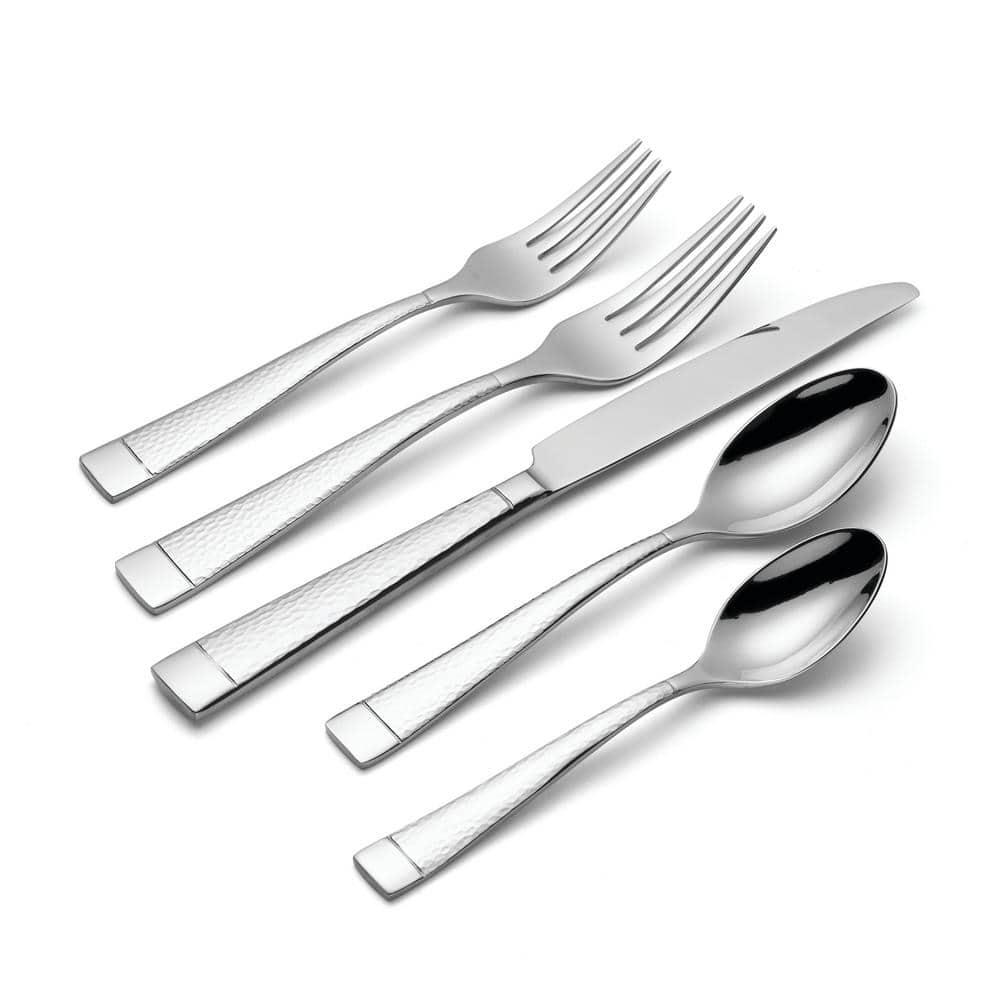 Sambre 65-Piece Silver 18/10 Stainless Steel Flatware Set (Service For 12) - Hercitys