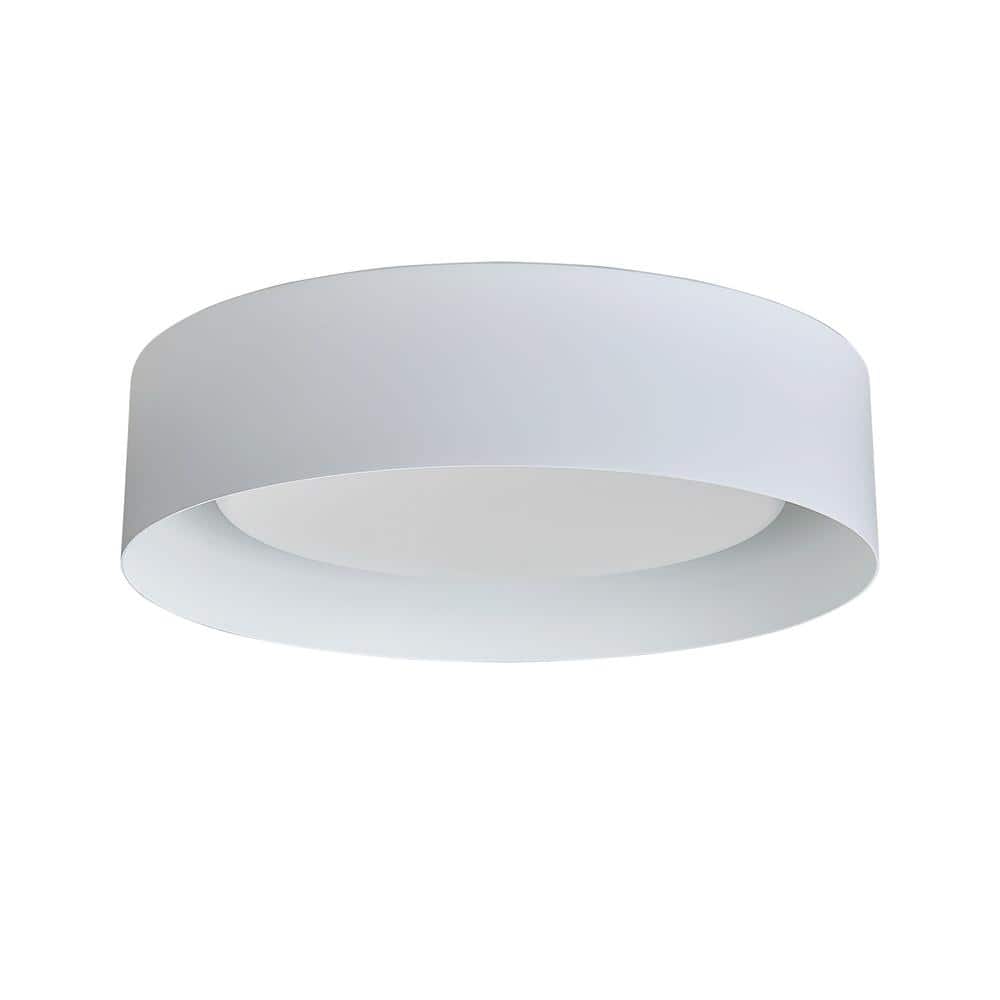 Marley 15.75 in. White Selectable LED Flush Mount Ceiling Light - Hercitys