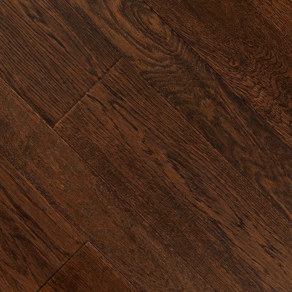 Distressed Montecito White Oak 3/8 in. T x 3.5 in. W Hand Scraped Engineered Hardwood Flooring (26.3 sqft/case) - Hercitys