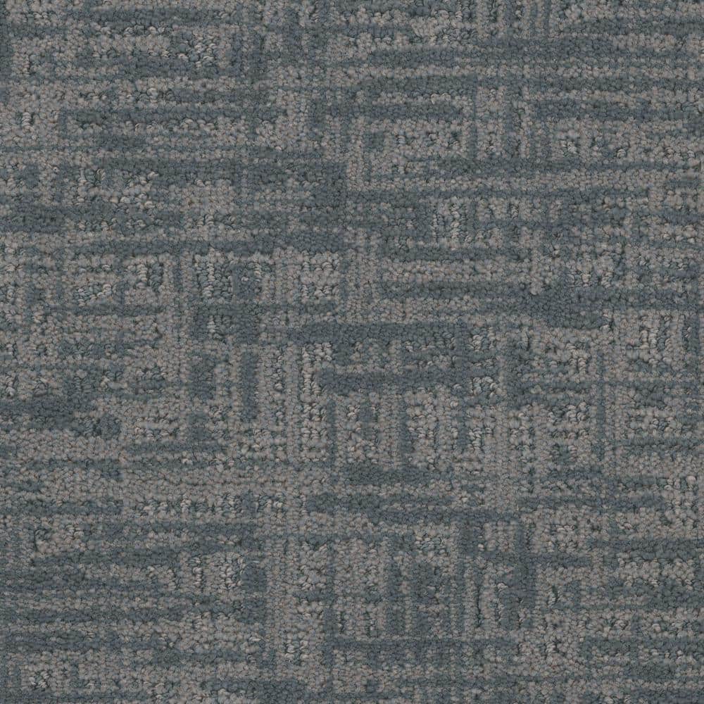 Tailored – Solitude – Blue 38 oz. SD Polyester Pattern Installed Carpet - Hercitys