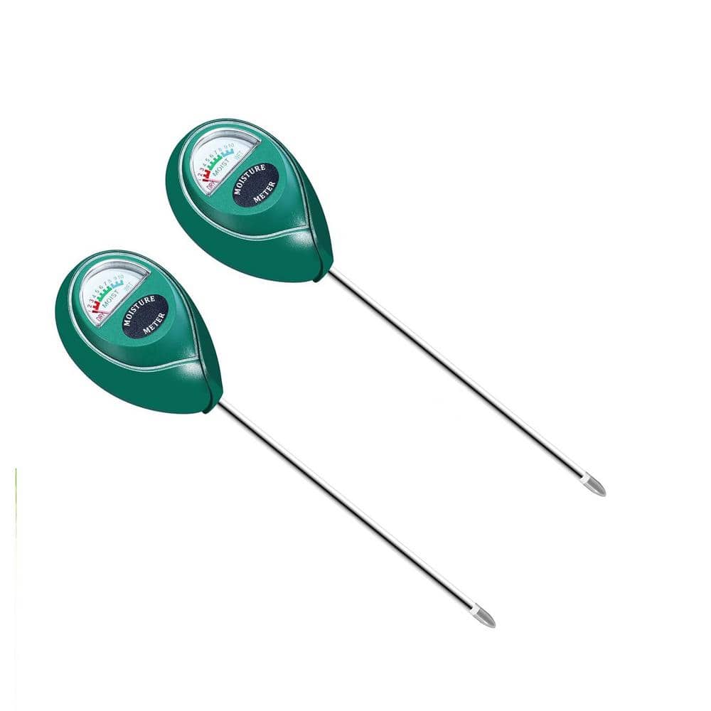 7 in. Soil Moisture Meter, Hygrometer Sensor for Gardening and Outdoor Plants, No Batteries Required (2-Pack) - Hercitys
