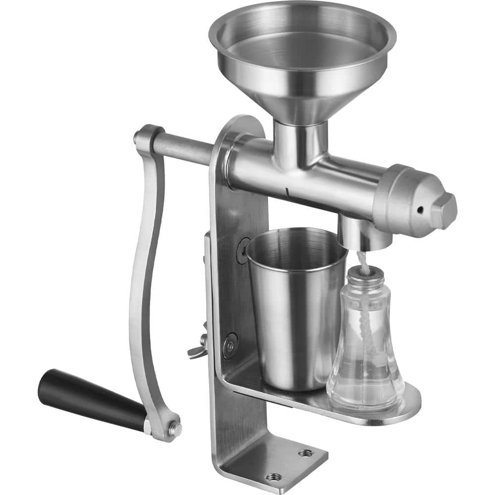 Manual Oil Press Stainless Steel Oil Extractor Machine, Detachable Household for Pressing Peanuts, Tea Seeds, Rapeseed - Hercitys