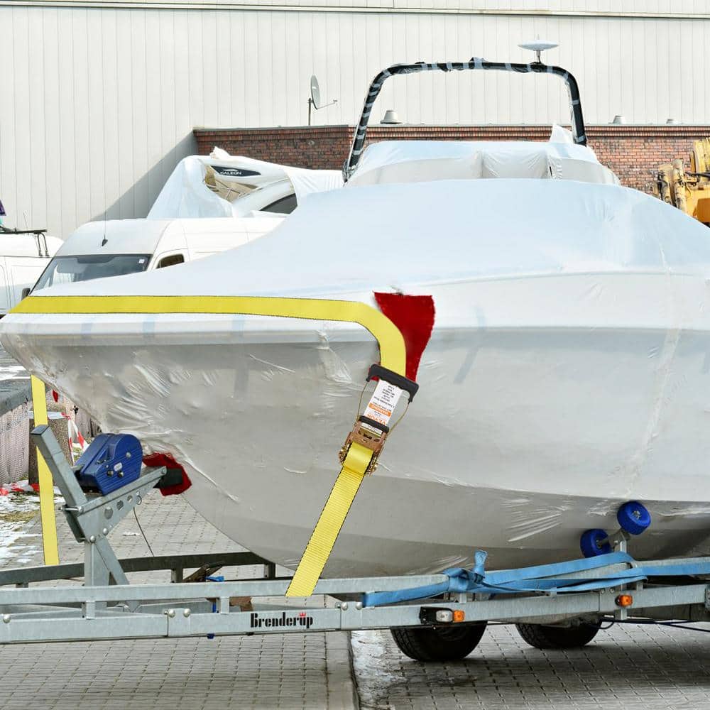 Ratchet Tie Down Straps (10PK), 10,000 lb. Break Strength, Endless Ratchet with 10 Premium 2 in. x 30 ft. Tie Downs - Hercitys