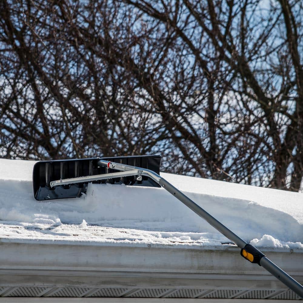 86 in. Aluminum Handle 17 ft. Telescoping Roof Rake - Hercitys