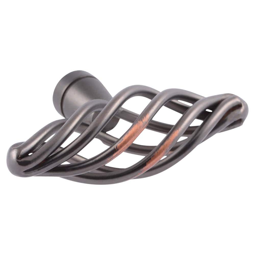 Berkshire 1-1/4 in. Oil Rubbed Bronze Birdcage Cabinet Knob (10-Pack) - Hercitys