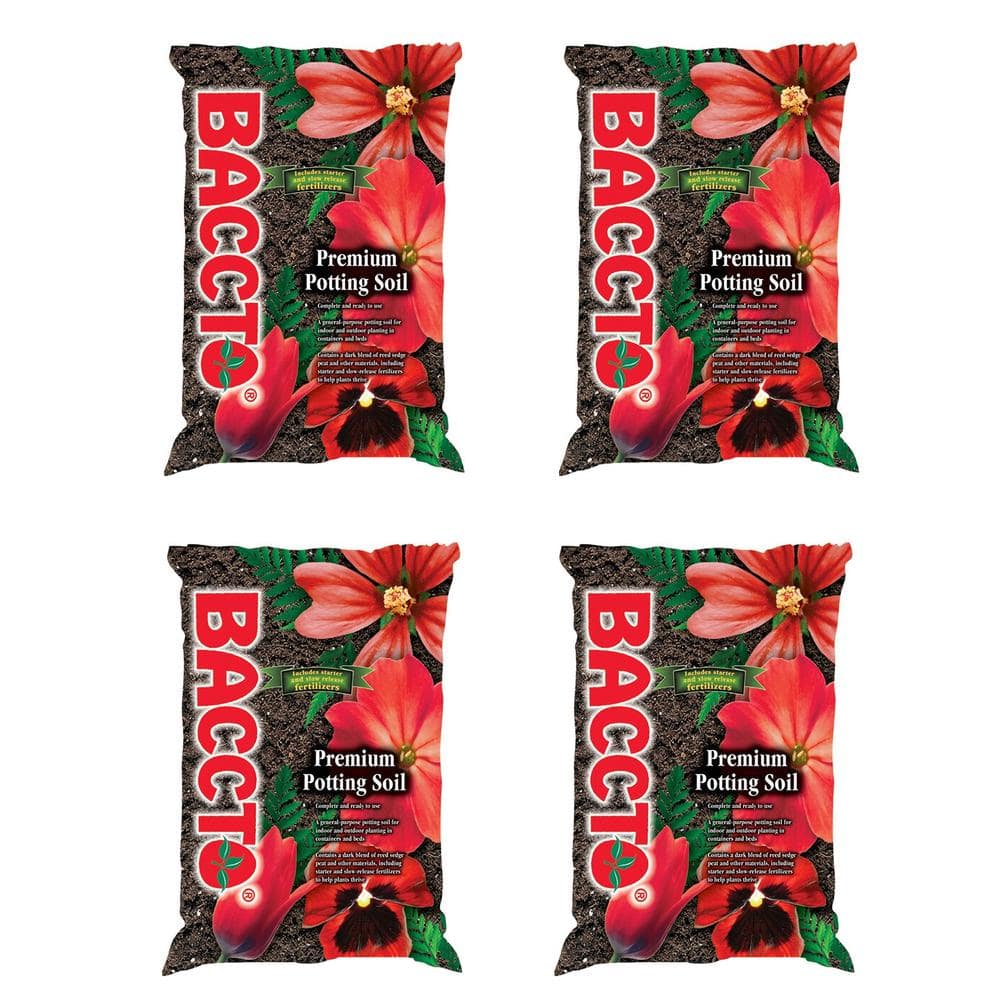 General All Purpose Premium Potting Soil with Perlite, 25 lbs. (4-Pack) - Hercitys