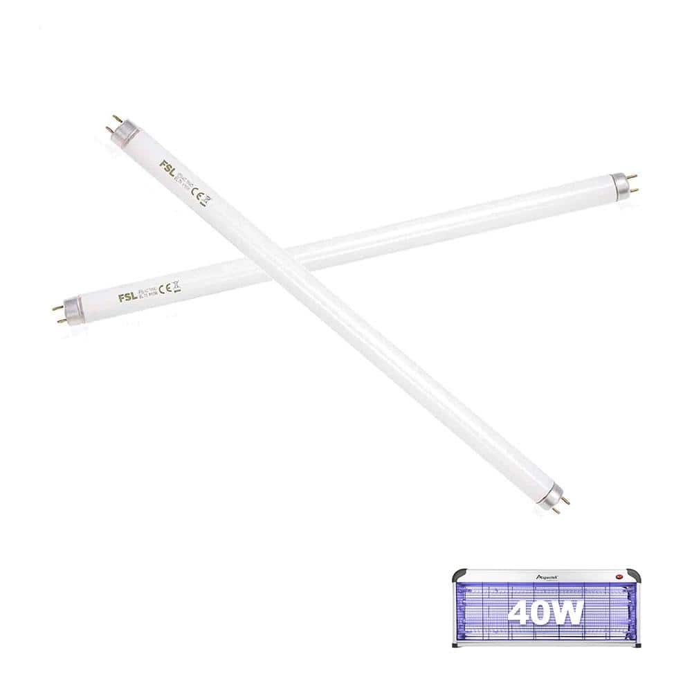 Ultraviolet Replacement Tubes for Indoor Insect Killer 40-Watt, (2-Pack, 20-Watt Each) - Hercitys