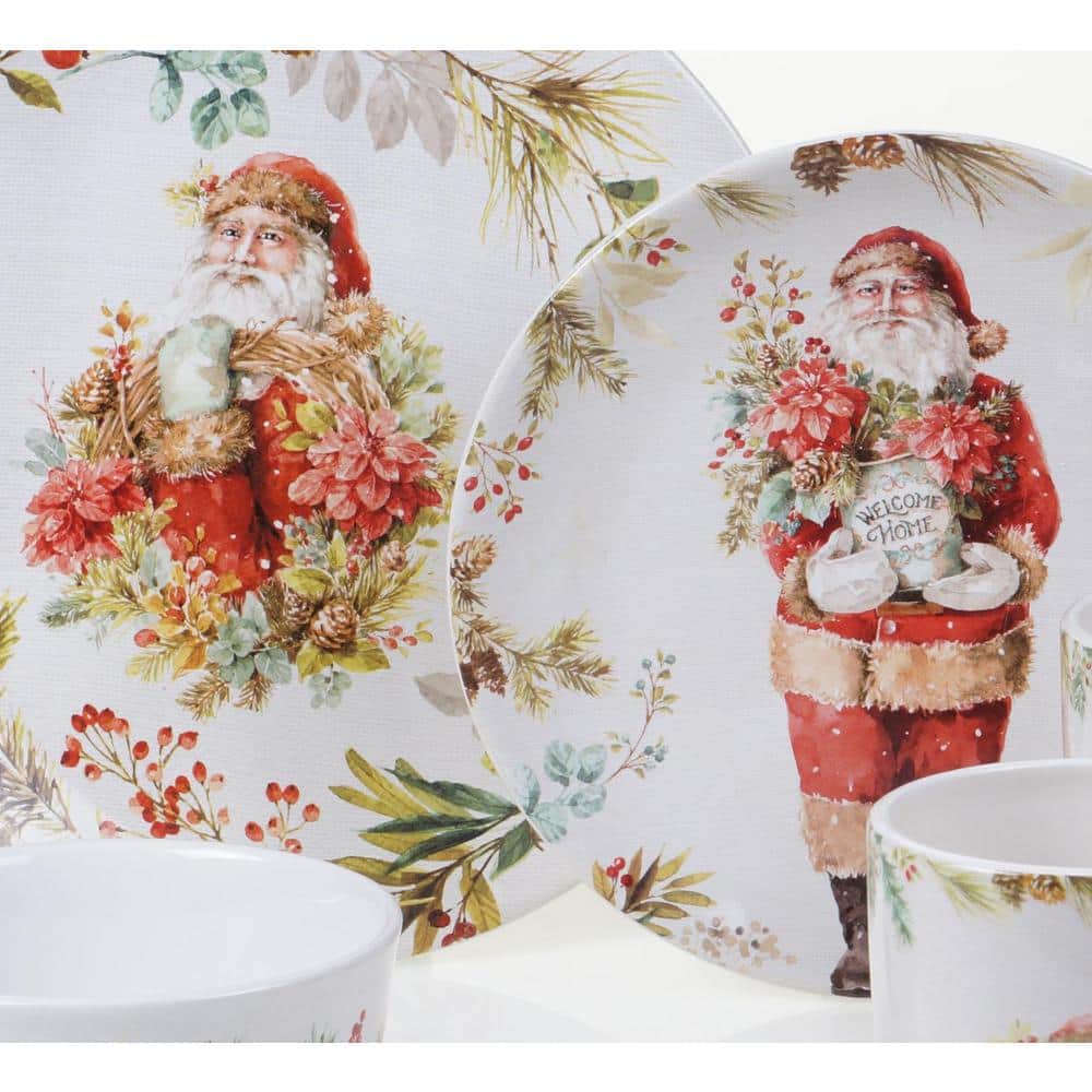 9 in. Christmas Story Multicolored Earthenware Dessert Plate (Set of 4) - Hercitys