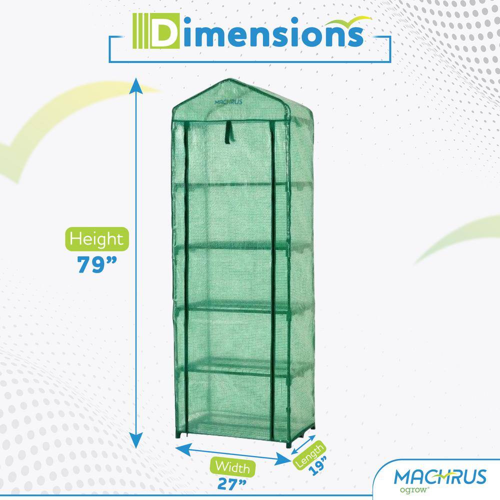 Machrus Ogrow Ultra-Deluxe 5 Tier Portable Bloomhouse - Hercitys