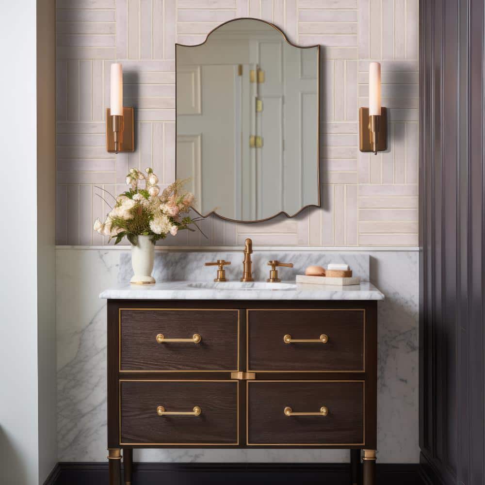 Stella Blush 2 in. x 10 in. Glossy Ceramic Subway Wall Tile (5.16 sq. ft./Case) - Hercitys