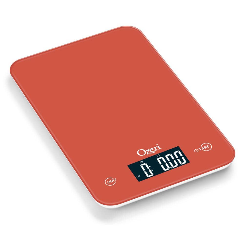 Touch Professional Digital Kitchen Scale (12 lbs. Edition) in Tempered Glass - Hercitys