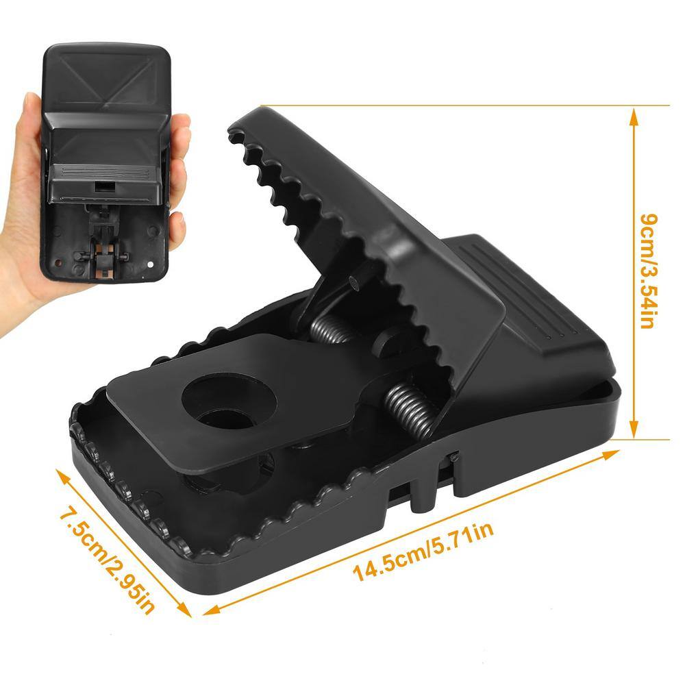 6-Pack of Effective Reusable Mousetraps with Unique Jaw Design to Capture Indoor Rodents - Hercitys