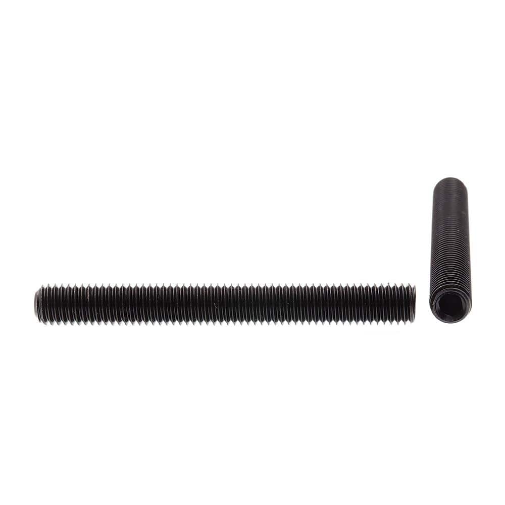 M8-1.25 x 70 mm Metric Black Oxide Coated Steel Set Screws (5-Pack) - Hercitys