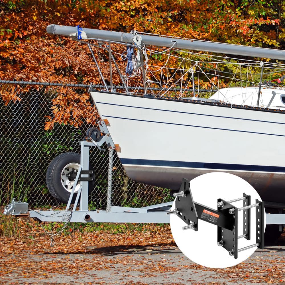 Spare Tire Carrier 160 lbs. Capacity Trailer Kit Spare Tire Mount for 4, 5, 6 and 8 Lugs Wheel on 4 in. – 6.5 in. Bolt - Hercitys