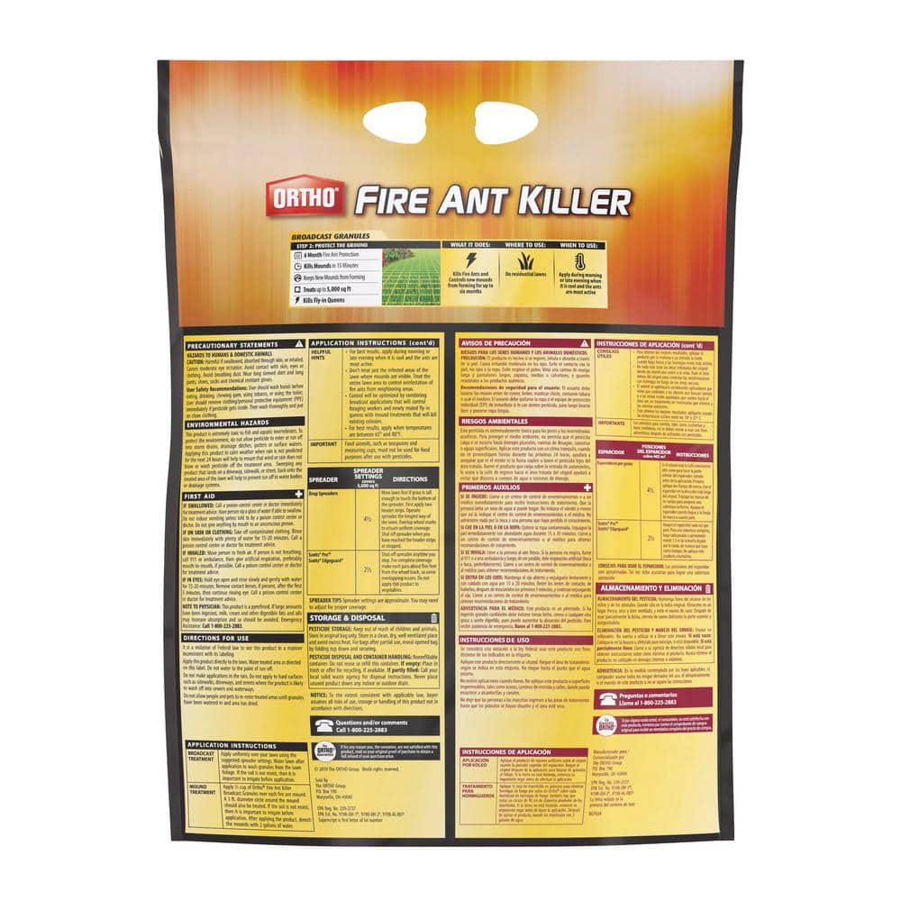 Fire Ant Killer Broadcast Granules, 6 Month Protection, Treats up to 5,000 sq. ft., 11.5 lbs. - Hercitys