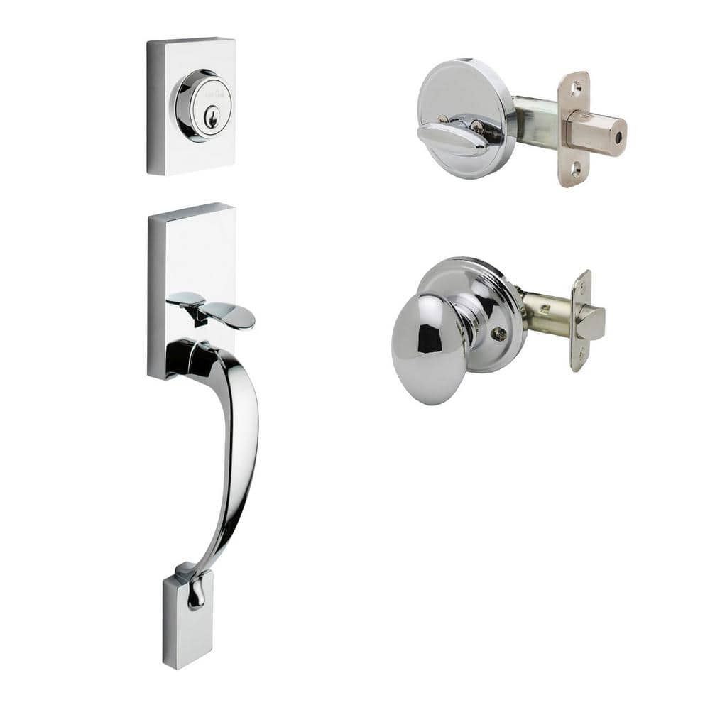 Fashion Polished Stainless Door Handleset and Egg Knob Trim - Hercitys