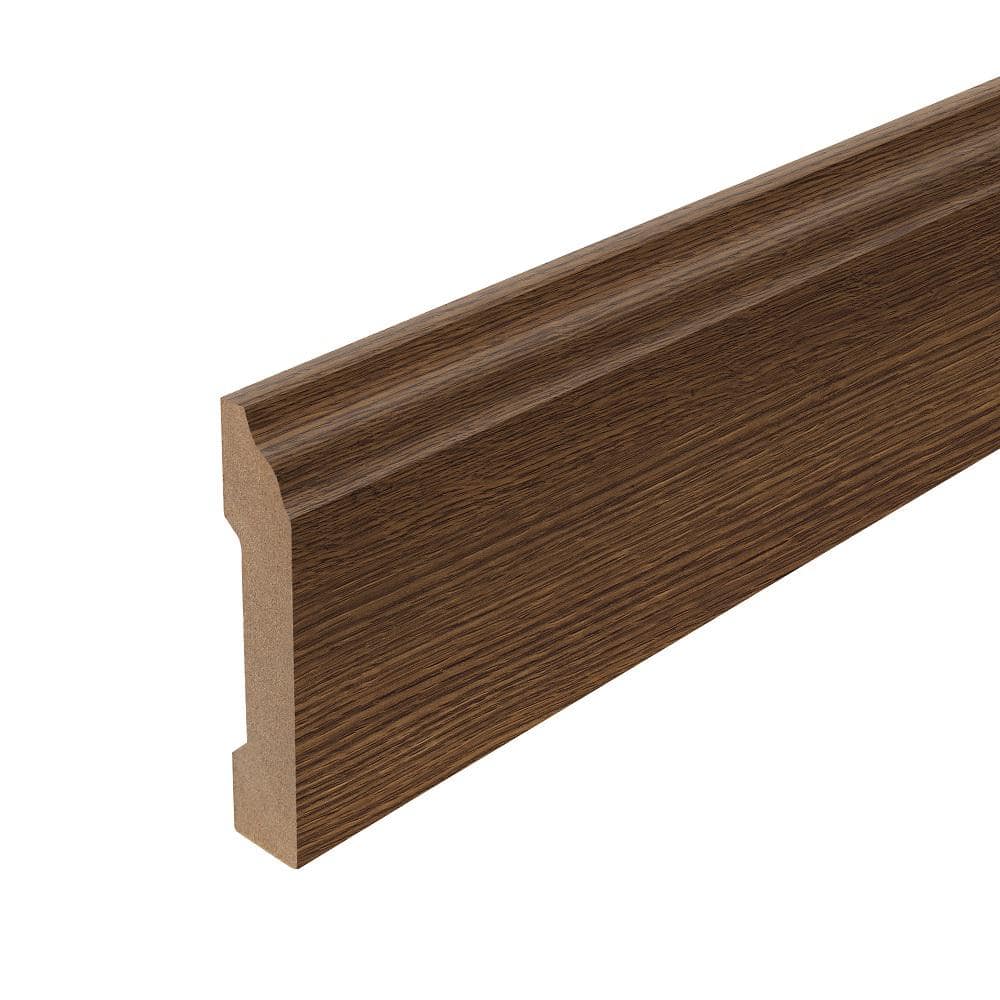Sable 0.62 in. T x 3.3 in. W x 94.5 in. L Textured Wood Look Laminate Moulding/Trim Base Molding - Hercitys