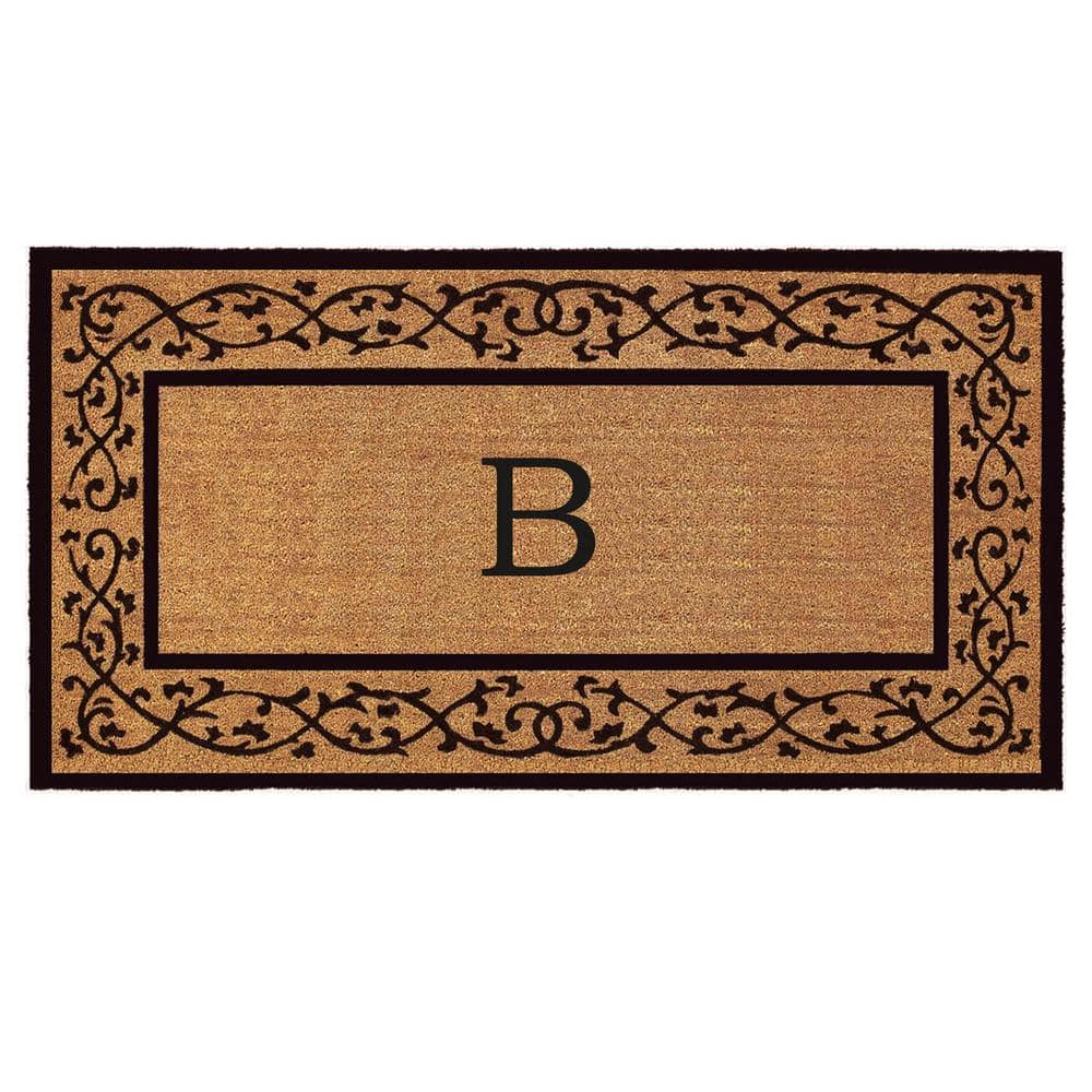 Abbington 30 in. x 48″ Monogrammed Door Mat (Letter B) - Hercitys