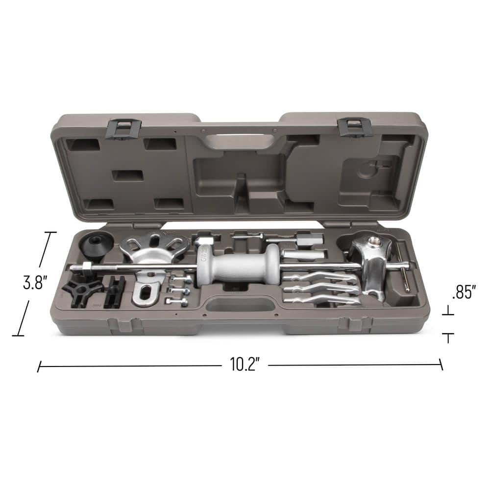 Slide Hammer Oil Seal and Axle Puller Set with Case (10-Piece) - Hercitys