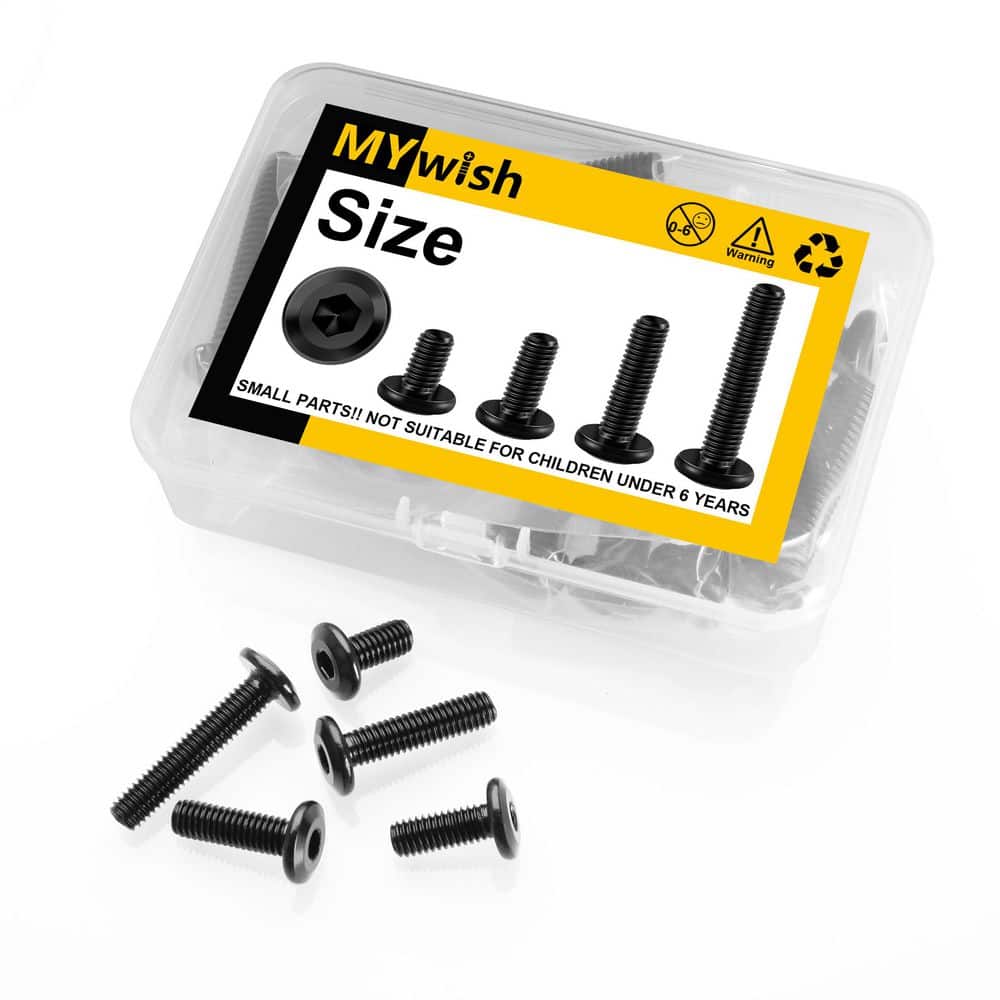 M6 x 16 mm Black Oxide Zinc Hex Socket Cap Head Socket Head Cap Screws Bolts 20-Pack, 304 Stainless Steel - Hercitys