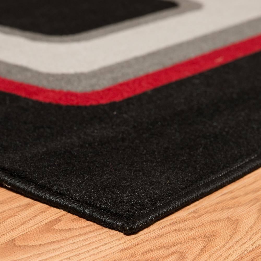 Spaces Red 5 ft. x 7 ft. Indoor Area Rug - Hercitys