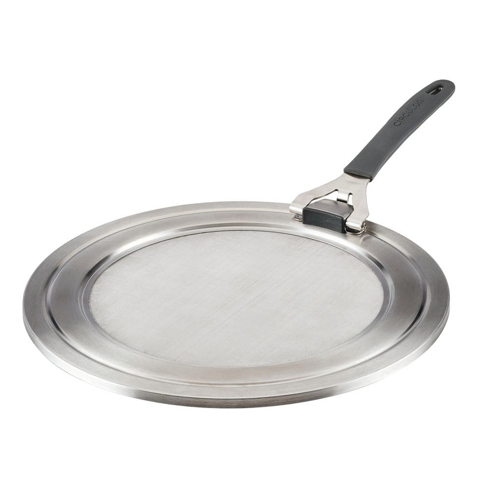 Universal 13 in. Stainless Steel Splatter Guard / Splatter Screen and Grease Cover for Pots and Pans - Hercitys