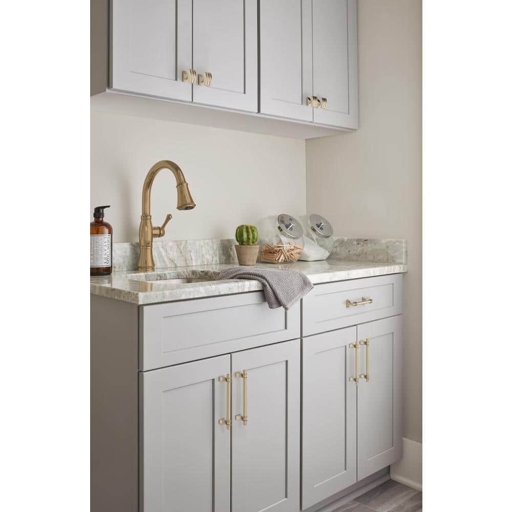 Davenport 5-1/16 in. (128mm) Classic Golden Champagne Bar Cabinet Pull - Hercitys