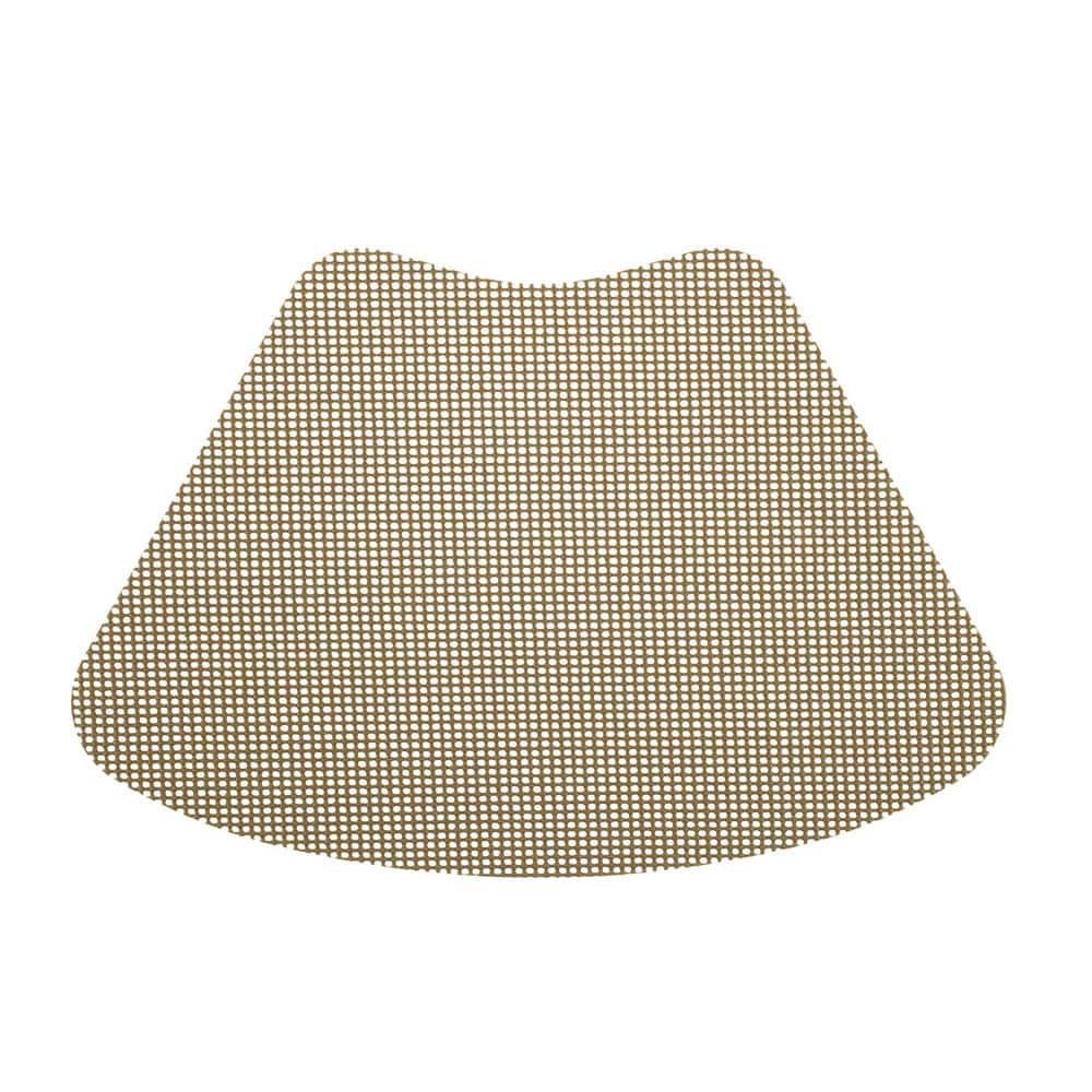Fishnet 19 in. x 13 in. Moss PVC Covered Jute Wedge Placemat (Set of 6) - Hercitys