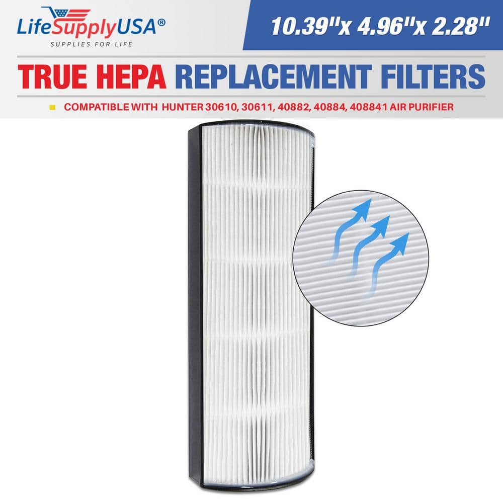 True HEPA Filter Replacement Compatible with Hunter 30610, 30611, 40882, 40884, 408841 Air Purifier - Hercitys