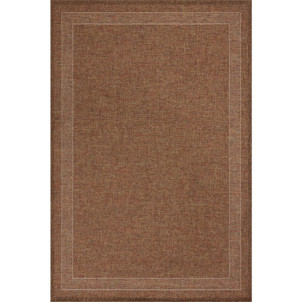 Merrick Cinnamon/Multi 8 ft. 9 in. x 12 ft. 2 in. Indoor/Outdoor Area Rug - Hercitys