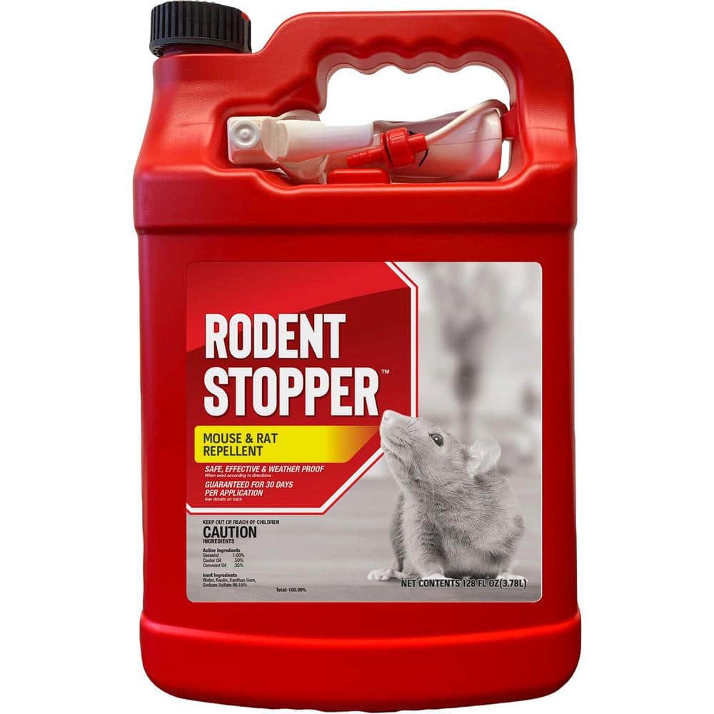 Rodent Stopper Animal Repellent, Gallon Ready-to-Use with Nested Sprayer - Hercitys