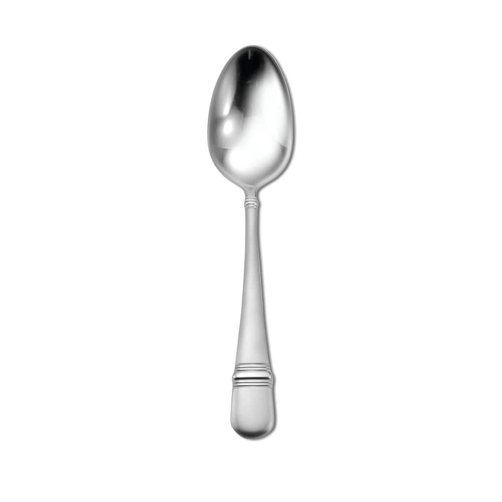 Satin Astragal Oval Bowl Soup/Dessert Spoons 18/10 Stainless Steel (Set of 12) - Hercitys