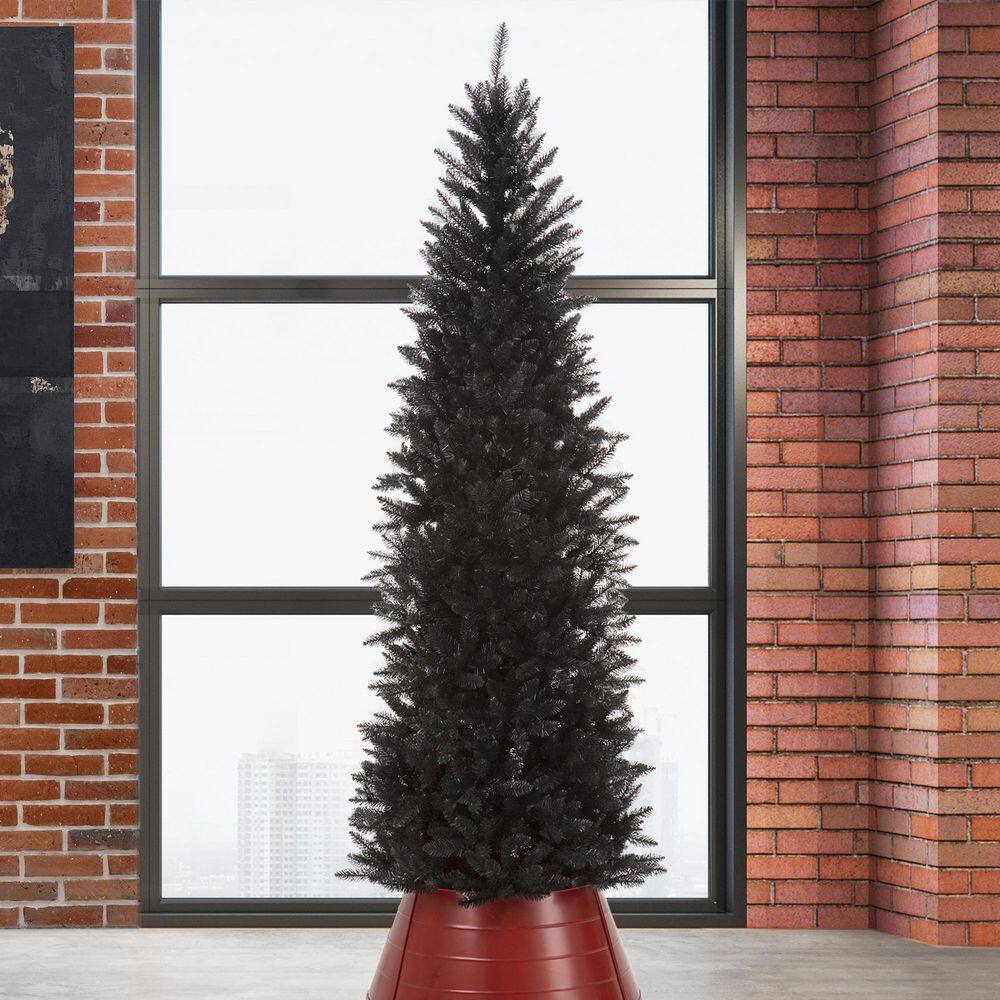 7.5 ft. Black Tinsel Artificial Christmas Tree - Hercitys