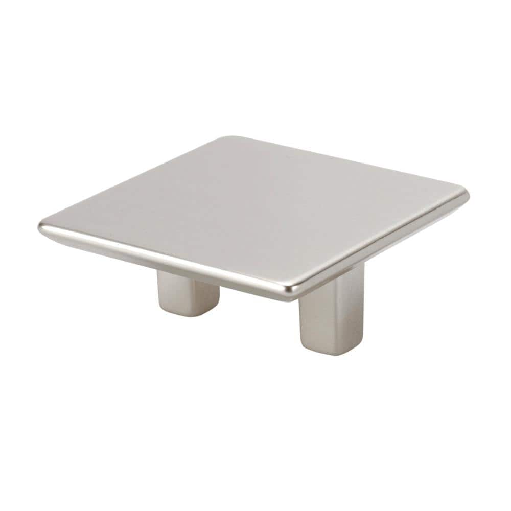 Italian Designs Collection 2.2 in. Center-to-Center Satin Nickel Square Cabinet Pull - Hercitys