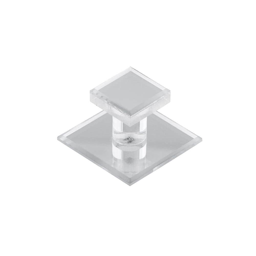 Mornac Collection 1-3/4 in. (45 mm) Modern Mirror Effect Square Cabinet Knob - Hercitys