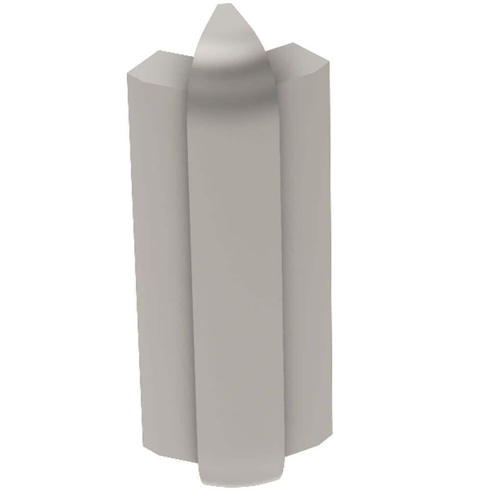 Rondec-Step Satin Nickel Anodized Aluminum 1/2 in. x 2 in. Metal 135° Outside Corner - Hercitys