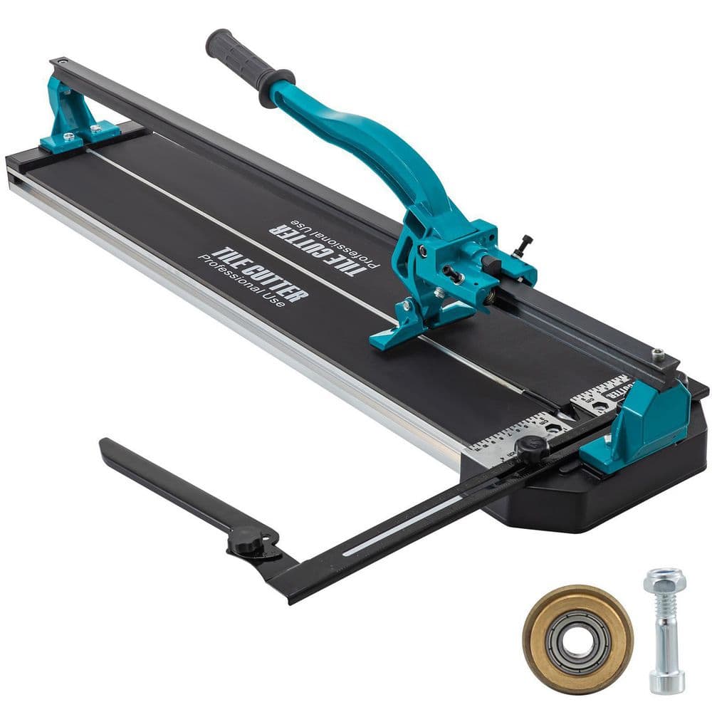 Tile Cutter 31 in. Manual Tile Cutter Single Rail for Large Tile 0.24 in. – 0.59 in. Thickness - Hercitys